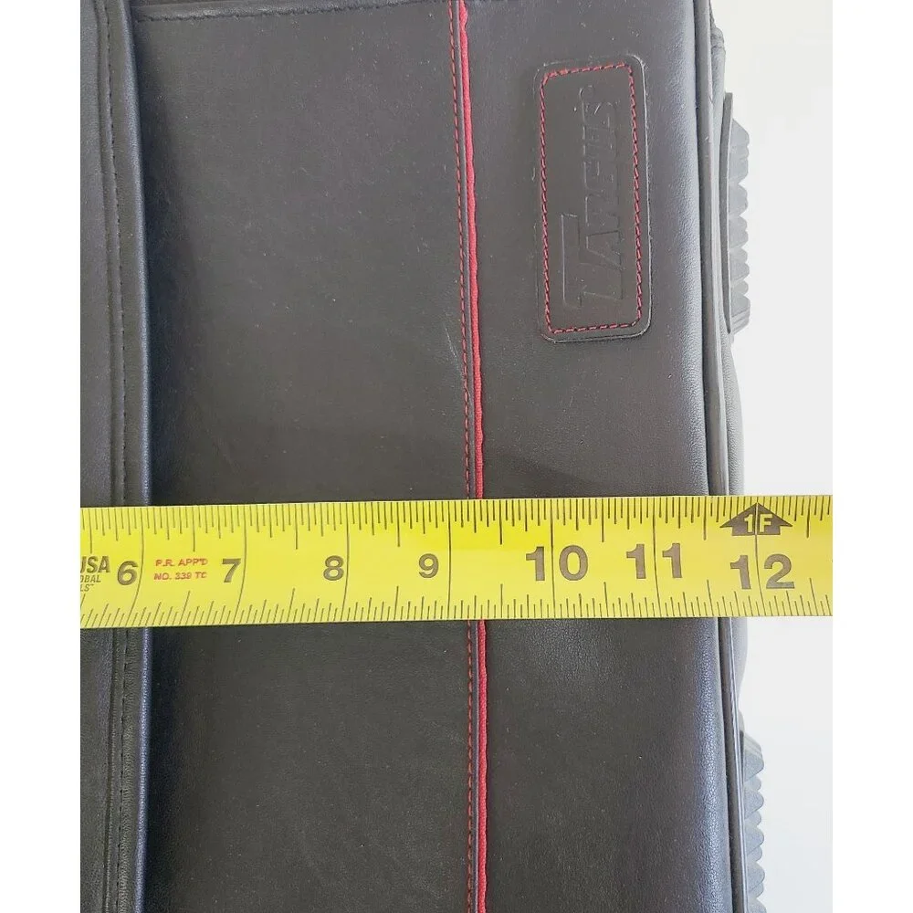 Targus Black Leather Laptop Bag With Shoulder Strap & Multiple Compartments